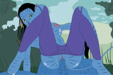 Sexy Nude Neytiri Fiercely Rides Dick in Porn