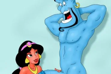 Genie Fucks Jasmine's Face to Grant a Wish