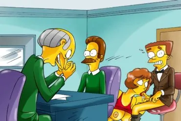 Maude Flanders Blows Waylon Smithers