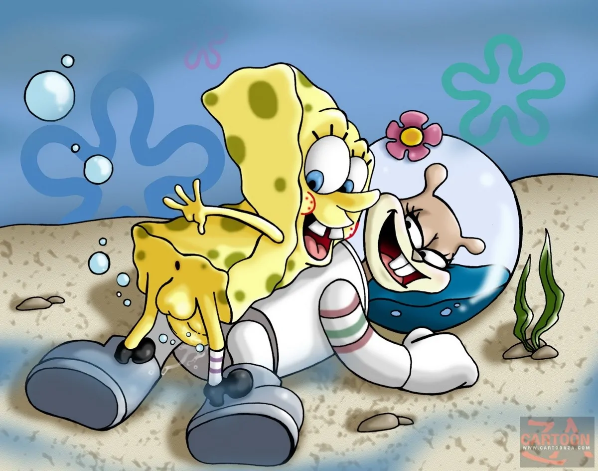 Spongebob and sandy naked